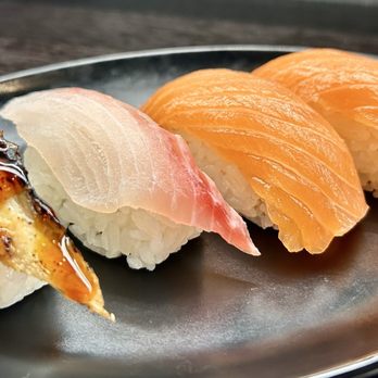 Kaiten Zushi - AYCE Lunch- Unagi Nigiri, Red Snapper Nigiri, Salmon Nigiri - Sushi Bars Near Me - New York, New York Kaiten Zushi - AYCE Lunch- Unagi Nigiri, Red Snapper Nigiri, Salmon Nigiri - Sushi Bars Near Me - New York, New York