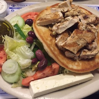 Patriots Diner - Chicken Souvlaki plate - Diners Near Me - Woonsocket, Rhode Island