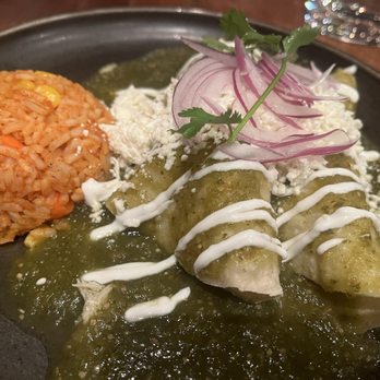 The Mexican Corner - Chicken enchiladas with rice - Mexican Near Me - Whistler, British Columbia The Mexican Corner - Chicken enchiladas with rice - Mexican Near Me - Whistler, British Columbia