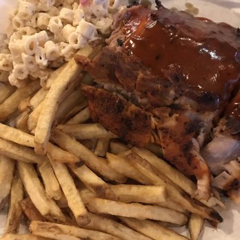 Phil's BBQ - Quarter baby back rib dinner with two small sides (macaroni salad and fries) - Barbeque Near Me - San Diego, California Phil's BBQ - Quarter baby back rib dinner with two small sides (macaroni salad and fries) - Barbeque Near Me - San Diego, California