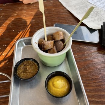 Antidote Tap House - Brats with mustard - New American Near Me - Woodland, Washington