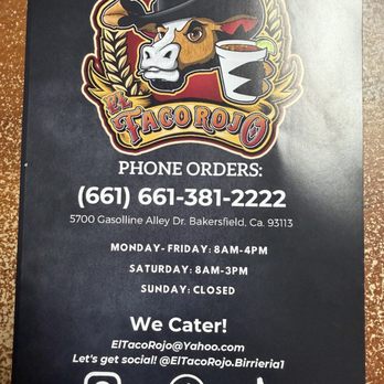 El Taco Rojo - Mexican Near Me - Bakersfield, California
