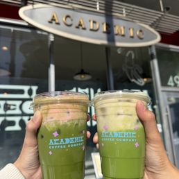 Guava matcha ($9.50) & Banana cream matcha ($9) Guava matcha ($9.50) & Banana cream matcha ($9)