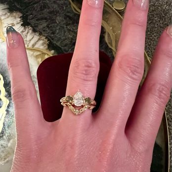 Jewelry Doctor - Resized engagement ring soldered to wedding band - Watch Repair Near Me - Orem, Utah Jewelry Doctor - Resized engagement ring soldered to wedding band - Watch Repair Near Me - Orem, Utah