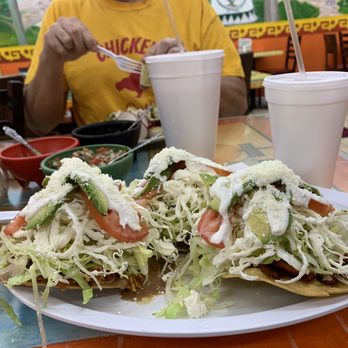 El Tio Taco - heaping mounds of deliciousness on my tostados - Mexican Near Me - West New York, New Jersey