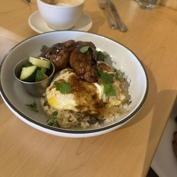 Corie's Cafe - Manila bowl. (Chicken Adobo, rice, & egg) - Breakfast & Brunch Near Me - Duvall, Washington Corie's Cafe - Manila bowl. (Chicken Adobo, rice, & egg) - Breakfast & Brunch Near Me - Duvall, Washington