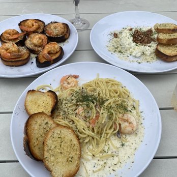 Waterproof - Shrimp Scampi, whipped ricotta, calabrian shrimp - Lounges Near Me - Dallas, Texas