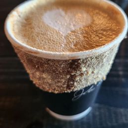 Graham Cracker Latte with a caramel pump