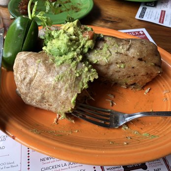Barnaby's Cafe - I ate 1/4 of the serving size which is half of one burrito! - American Near Me - Houston, Texas