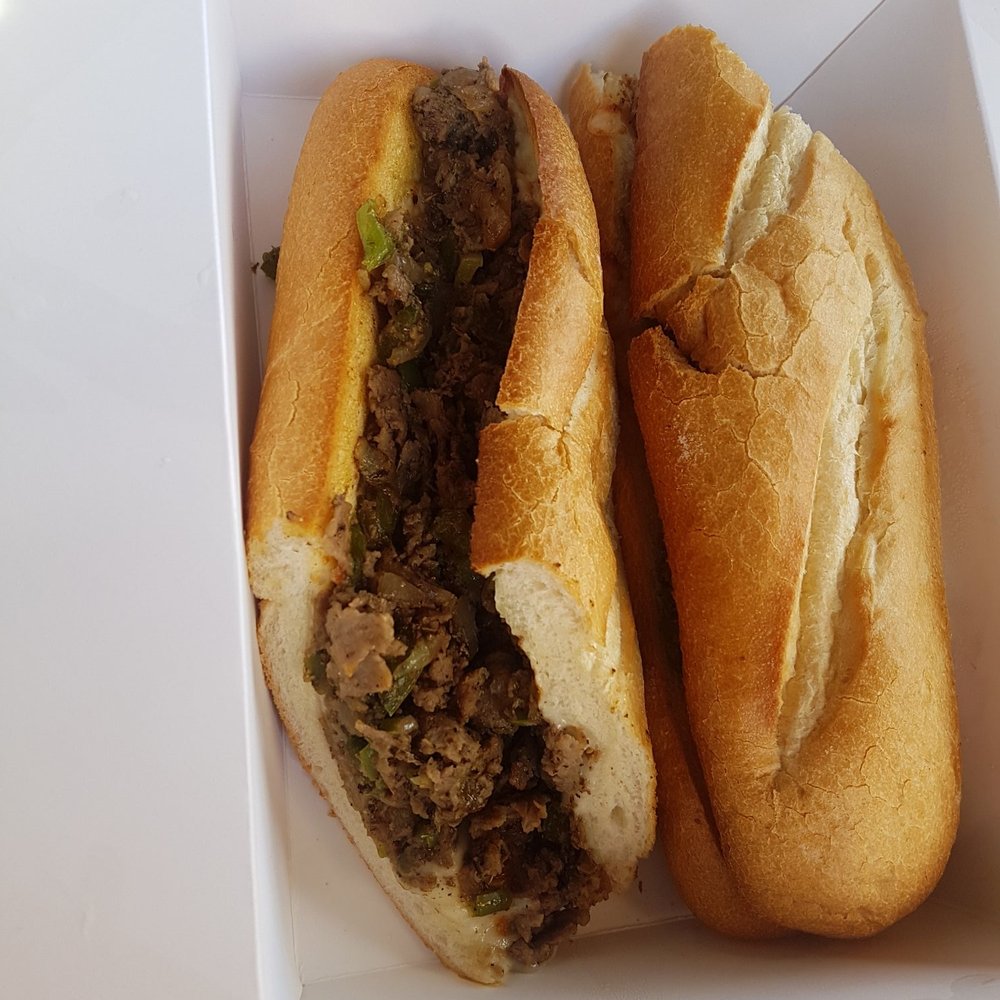 Philly cheesesteak sandwich: not that great.