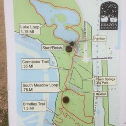 Trails map and distance.