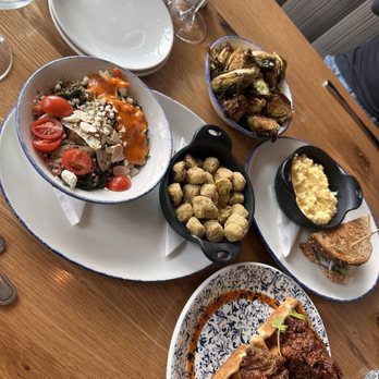 Tupelo Honey Southern Kitchen & Bar - Harvest bowl, okra Classic Chicken & Waffles - Southern Near Me - Denver, Colorado