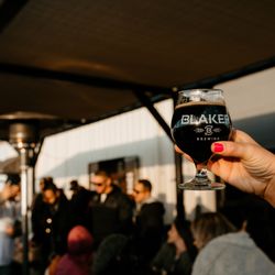 Blaker Brewing - Outdoor patio at Blaker Brewing. Cheers!