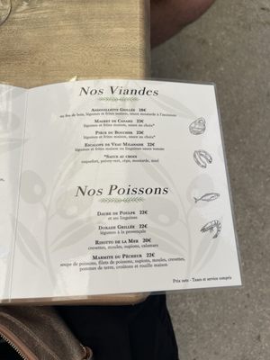 Menu photo 2 La Pitchouline Sanary-sur-Mer, 83 Menu photo 2 La Pitchouline Sanary-sur-Mer, 83