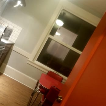 Norblad Hotel - Kitchen. Rooms w orange doors are communal. - Hotels Near Me - Astoria, Oregon Norblad Hotel - Kitchen. Rooms w orange doors are communal. - Hotels Near Me - Astoria, Oregon