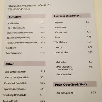 Pillow Talk Cafe Pasadena - Drink Menu - Coffee & Tea Near Me - Pasadena, California Pillow Talk Cafe Pasadena - Drink Menu - Coffee & Tea Near Me - Pasadena, California