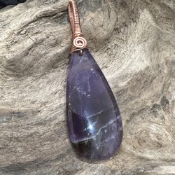 A Moment of Zen - Handmade amethyst pendant