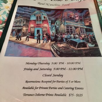 Jacques-Imo's Cafe - Menu views - Cajun/Creole Near Me - New Orleans, Louisiana Jacques-Imo's Cafe - Menu views - Cajun/Creole Near Me - New Orleans, Louisiana