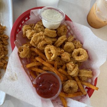 The Shrimp Lover - Calamari w Cajun fries - Cajun/Creole Near Me - Redondo Beach, California The Shrimp Lover - Calamari w Cajun fries - Cajun/Creole Near Me - Redondo Beach, California