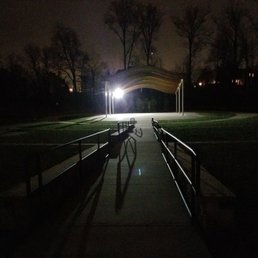 Very cool lit stage! I can imagine lots of plays and shows put on by kids and Families are the community here!