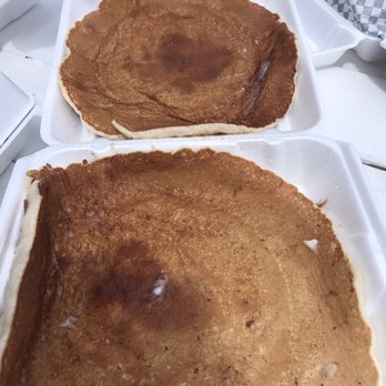 Hungry Hunter Restaurant - My plate with 2 life size pancakes  "huge" - Breakfast & Brunch Near Me - Branson, Missouri