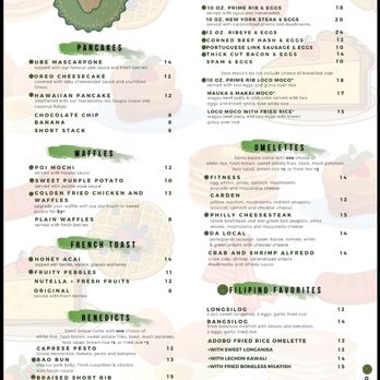 Guieb Cafe - Breakfast menu - New American Near Me - Aiea, Hawaii