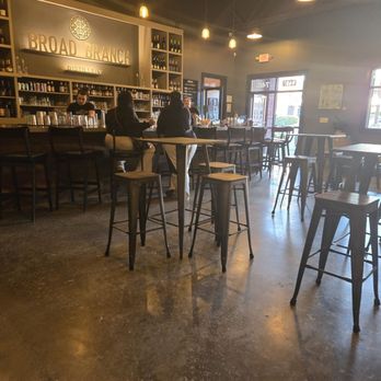 Broad Branch Distillery - View of bar and high tables - Distilleries Near Me - Winston-Salem, North Carolina