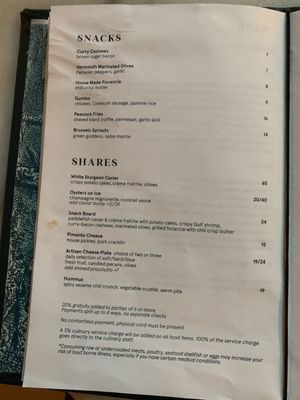 Menu photo 1 Peacock Room New Orleans, LA Menu photo 1 Peacock Room New Orleans, LA