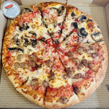 Romeo's Pizza - Half sausage half mushroom - Pizza Near Me - Greer, South Carolina Romeo's Pizza - Half sausage half mushroom - Pizza Near Me - Greer, South Carolina