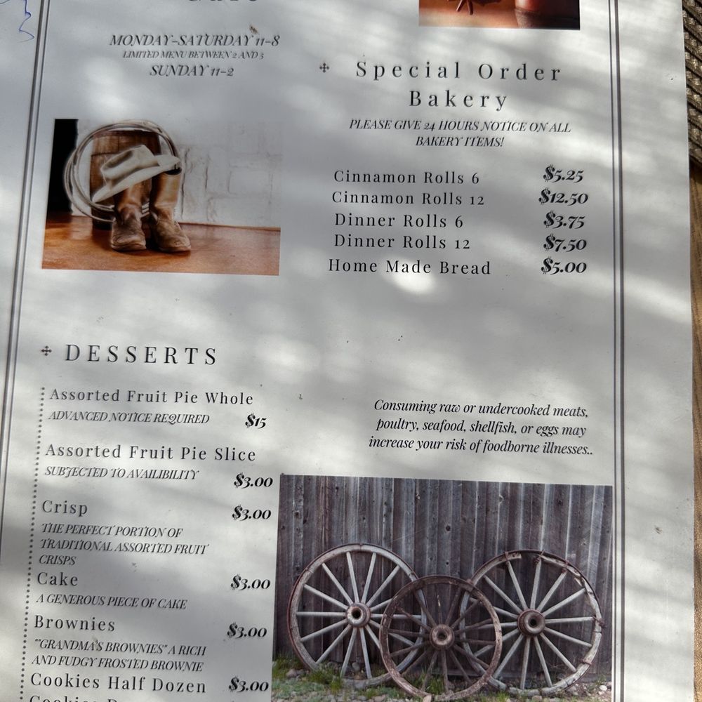 Rusty Spoke Cafe - details of the menu - Coffee & Tea Near Me - Minden, Nebraska Rusty Spoke Cafe - details of the menu - Coffee & Tea Near Me - Minden, Nebraska