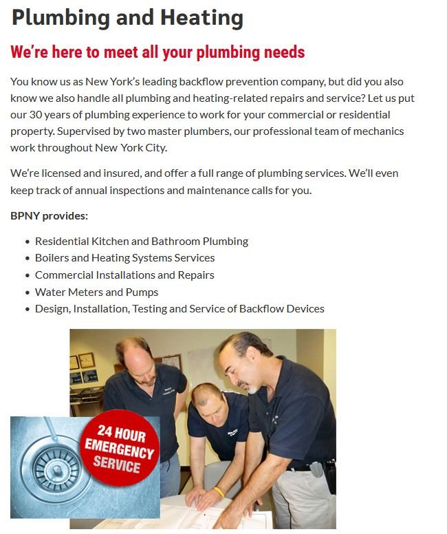 Slide of Backflow Prevention of New York