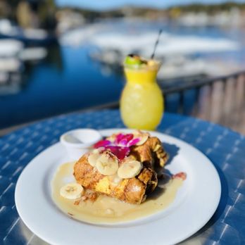 Sunsets Island Bar and Grill - Peanut Butter and Banana French Toast - Restaurants Near Me - Lake Arrowhead, California Sunsets Island Bar and Grill - Peanut Butter and Banana French Toast - Restaurants Near Me - Lake Arrowhead, California