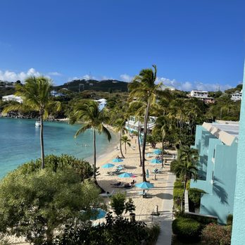 Secret Harbour Beach Resort - Resort and beach from our suite. - Resorts Near Me - St. Thomas, Virgin Islands Secret Harbour Beach Resort - Resort and beach from our suite. - Resorts Near Me - St. Thomas, Virgin Islands