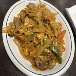 Drunken noodle, add beef