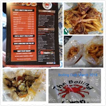 The Boiling Crab - Check out the Menu with my soft shell crab basket, clams & shrimp. Need to wear that Bib!! - Cajun/Creole Near Me - Burbank, California The Boiling Crab - Check out the Menu with my soft shell crab basket, clams & shrimp. Need to wear that Bib!! - Cajun/Creole Near Me - Burbank, California