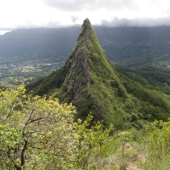 Olomana Hike - view of the 1st peak from the 2nd - Hiking Near Me - Kailua, Hawaii