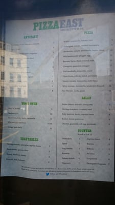 Menu photo 6 Pizza East London, XGL Menu photo 6 Pizza East London, XGL