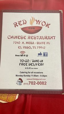 Menu photo 2 Red Wok El Paso, TX Menu photo 2 Red Wok El Paso, TX