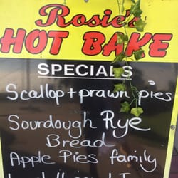 Rosie's Hot Bake - The sign out front.