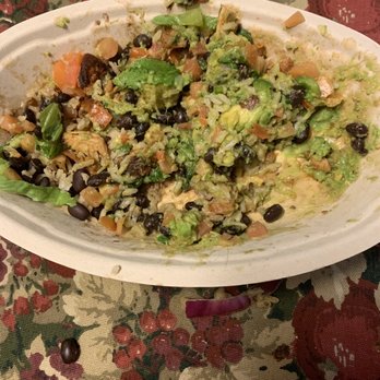 Chipotle Mexican Grill - What you eat this Garbage??? Extra lettuce -really Extra Chicken -where are you????? - Fast Food Near Me - Morgan Hill, California Chipotle Mexican Grill - What you eat this Garbage??? Extra lettuce -really Extra Chicken -where are you????? - Fast Food Near Me - Morgan Hill, California