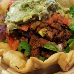 QDOBA Mexican Eats - Taco salad bowl