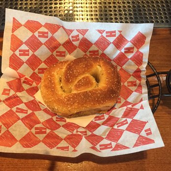 Harpoon Brewery - Pretzel with mustard and IPA cheese - Breweries Near Me - Boston, Massachusetts Harpoon Brewery - Pretzel with mustard and IPA cheese - Breweries Near Me - Boston, Massachusetts