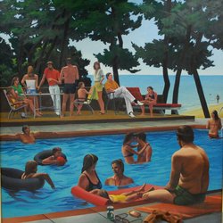 Alan Falk Studio - Alan Falk painting