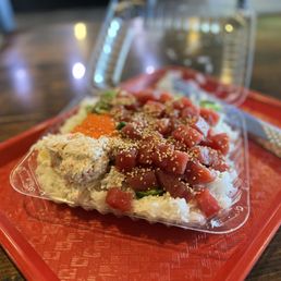 a plate of food on a table