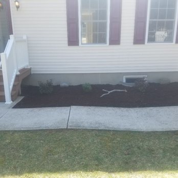 Unique Services  - A simple mulch bed can turn your house from plain to WOW. - Landscaping Near Me - Branchville, New Jersey