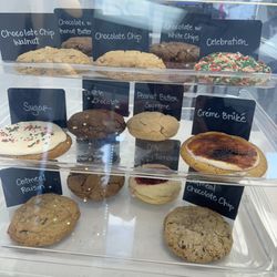 Cookie options, everything is baked fresh