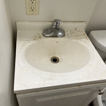 Elite Cleaning Helpers - Bathroom cleaning Before picture of sink - Office Cleaning Near Me - Buffalo, New York