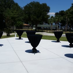 Rocket's Rentals - Need cocktail tables?  Standing and seating heights available. Add linens to make it look awesome.
