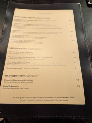 Menu photo 1 Restaurant Brooklyn Amsterdam, NH