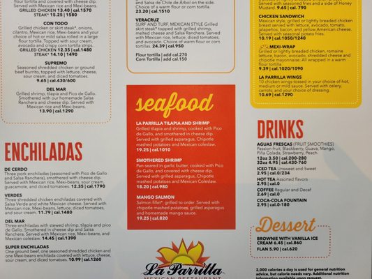 Menu photo 6 La Parrilla Mexican Restaurant Sandy Springs, GA